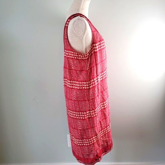 Lucky Brand  Sleeveless Lined Tank Geo Dress Size Medium - Picture 2 of 6
